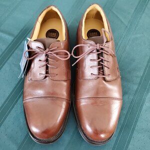 NEW Croft & Barrow Edison Brown Leather Oxfords
